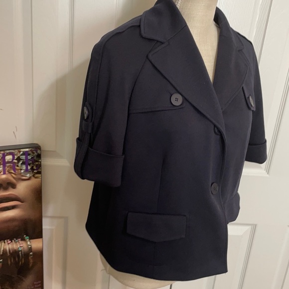 Ann Taylor’s LOFT Navy Short Sleeved Blazer/Jacket - Picture 3 of 7